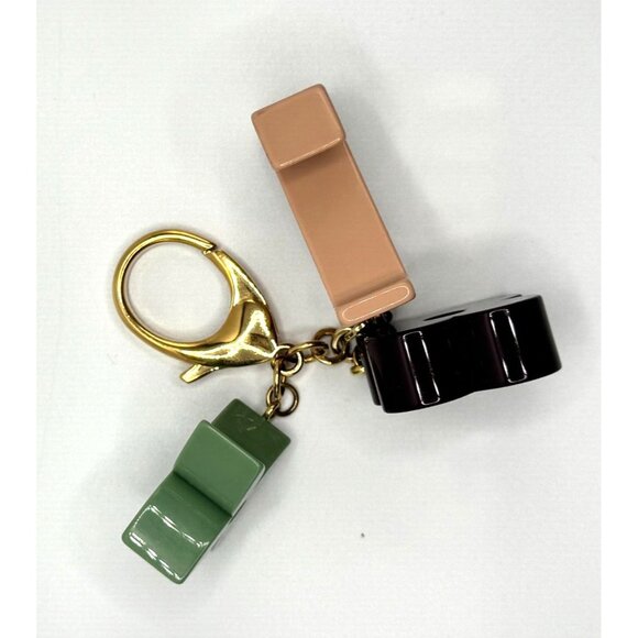 Louis Vuitton Logo & Floral Multi color Keychain/Bag Charm With Dust Bag & Box - Picture 9 of 9